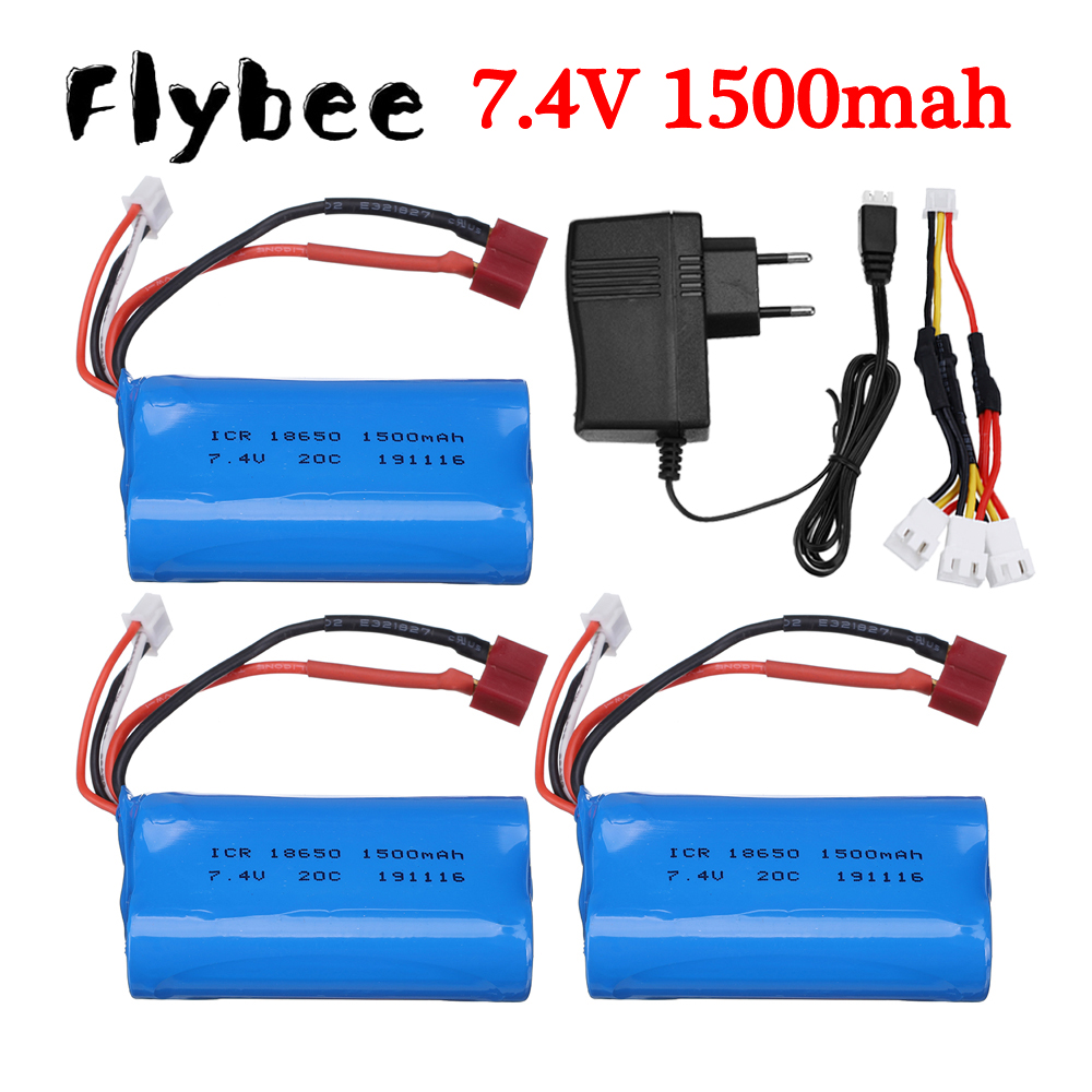 Rc Helicopter Battery - Wltoys için 7.4V 1500mah Li-ion pil