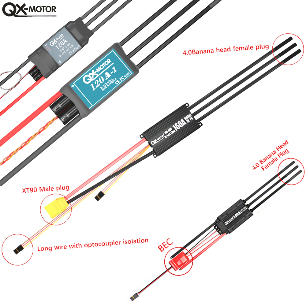 QX-MOTOR Fırçasız ESC serisi E - Rc Helicopter Battery incelemesi ve fiyatı