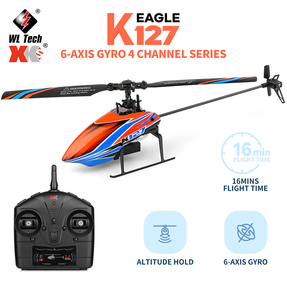 WLtoys XK K127 2.4G 4CH 6-Aixs - Rc Helicopter Large incelemesi ve fiyatı