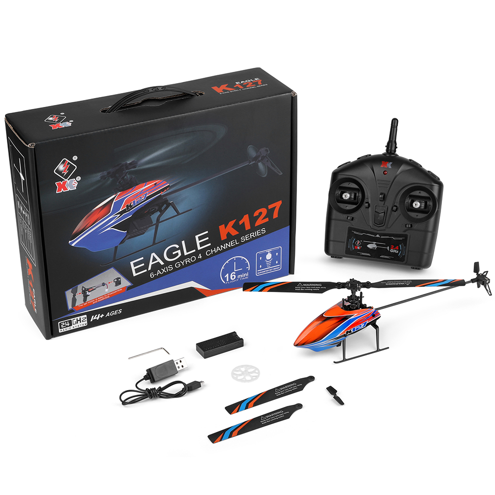 WLtoys XK K127 2.4G 4CH 6-Aixs - Rc Helicopter Large incelemesi ve fiyatı