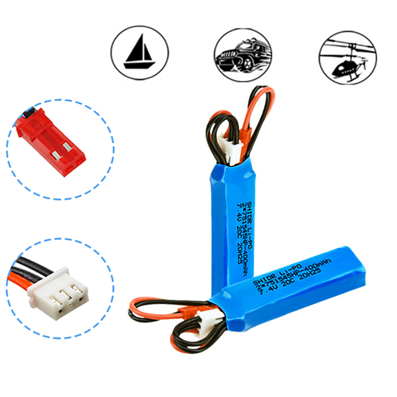 RC Araba Aküsü 7.4 V 400 mah L - Rc Helicopter Parts incelemesi ve fiyatı